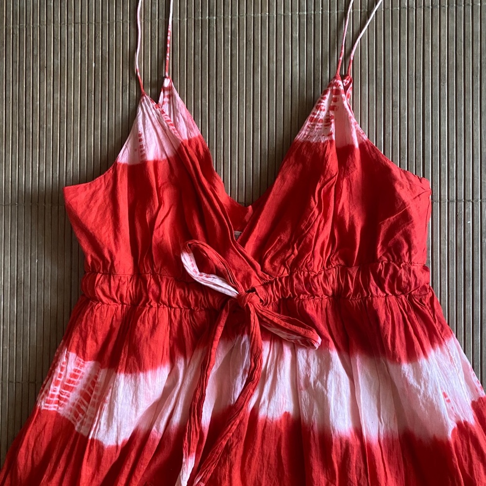 Tie Dye Empire Midi Dress - Picture 2 of 6